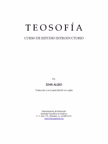 Curso de Teosofia