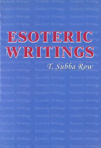 Esoteric Writings by TSR
