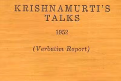 Krishnamurti's talks
