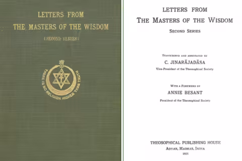 Letters from the Masters of Wisdom 1881 -1888 - C. Jinarajadasa
