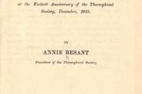 Theosophy and Life's Deeper Problems