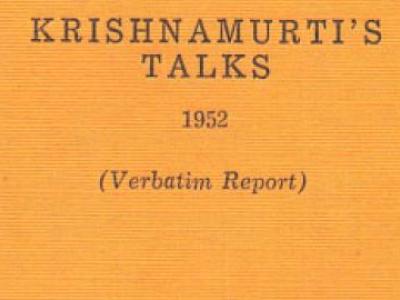 Krishnamurti's talks